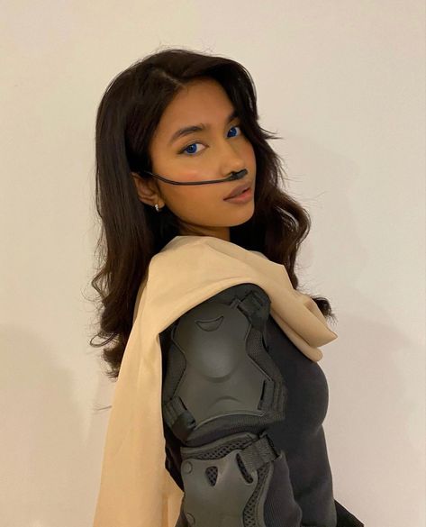 Dune costume that would amaze Timothée Chalamet, Zendaya costume Chani, female warrior, Sci-fi, Halloween, spooky Halloween costumes, Halloween outfit, costume, Sexy Halloween costumes, Style for Halloween, ICONIC Halloween costume, spooky season, science fiction, Zendaya Costume, Comicon Costume Women, Zendaya Halloween, Mishti Rahman, Padme Costume, Comicon Costume, 2 Halloween Costumes, Halloween Costume Spooky, Iconic Halloween Costumes