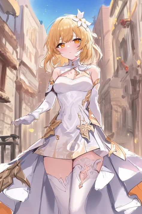 Lumine Genshin, New Fantasy, Anime Wallpaper Phone, Fantasy Clothing, Drawing Base, Anime Poses, Genshin Impact, Anime Wallpaper, Cute Drawings