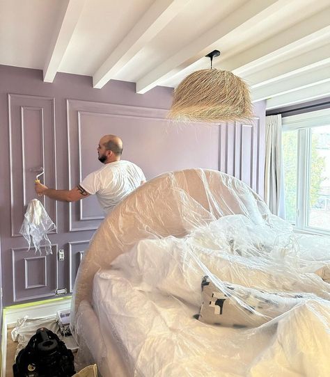 Ali Budd Interiors | Painting the town hazy lilac while I enter my colour era | Instagram Hazy Lilac, Ali Budd Interiors, Lilac Bedroom, Interior Paint, Baby Room, Lilac, Instagram Photos, Bedroom, Instagram