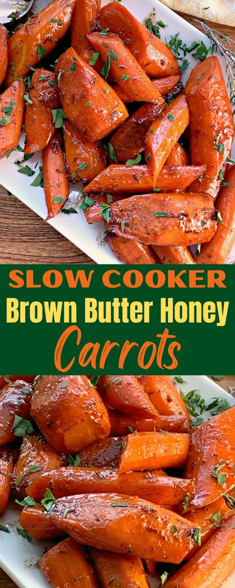 Carrots Slow Cooker, Carrot Recipes Side Dishes, Carrots Side Dish, Honey Carrots, Glazed Carrots Recipe, Honey Glazed Carrots, Orange Honey, Rainbow Carrots, Honey Glazed