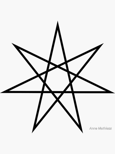 Seven Pointed Star Tattoo, Heptagram Tattoo, 8 Pointed Star Tattoo, 7 Pointed Star, Star Witch, Fairy Star, Small Star Tattoos, Star Fairy, Tattoo Thoughts