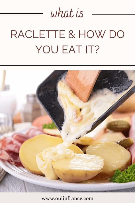 What is raclette and how do you eat it? Raclette Recipes Dinners, Swiss Raclette, Raclette Dinner Party, French Meal, Raclette Recipes, Swiss Cuisine, Raclette Cheese, Entertaining Menu, Raclette Party