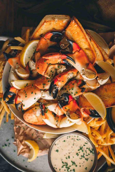 Stone Crab Claws Recipe, Crab Claws Recipe, Toad Wizard, Crab Claw Recipes, Butter Poached Lobster Tail, New Orleans Bbq Shrimp, Stone Crab Claws, Shrimp Bbq Recipes, Butter Poached Lobster