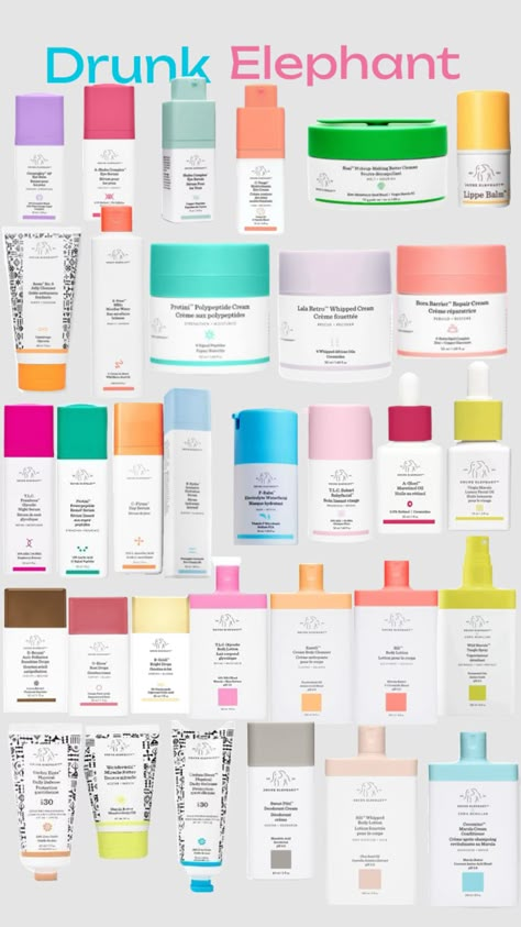 Drunk elephant products#drunkelephantskincare#drunkelephent #slincare Drunk Elephant Products, Drunk Elephant Skincare, Sephora Skin Care, Birthday Gifts For Teens, Pretty Skin Care, Skin Care Items, Pretty Skin, Drunk Elephant, Birthday List