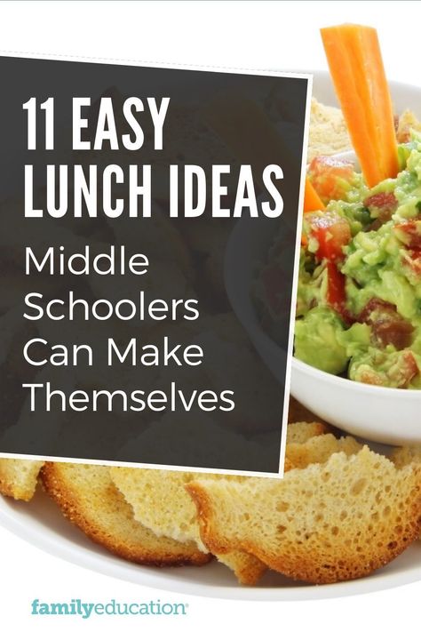 Healthy Middle School Lunches, Healthy Lunch Ideas For Middle Schoolers, Summer Lunches For Teens, Easy Middle School Lunches, Teenage School Lunch Ideas, Lunches Kids Can Make Themselves, Middle School Lunch Ideas Easy, Lunch Ideas For Teens At Home, Lunch For Middle Schoolers