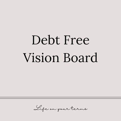 Debt free vision board, Debt payoff printables. Insights by the Finance Foundry. Pay Debts Aesthetic, Debt Free Vision Board, Debt Free Aesthetic, Free Vision Board, Pay Debt, Loan Payoff, Debt Payoff Printables, Loan Money, Paying Off Student Loans