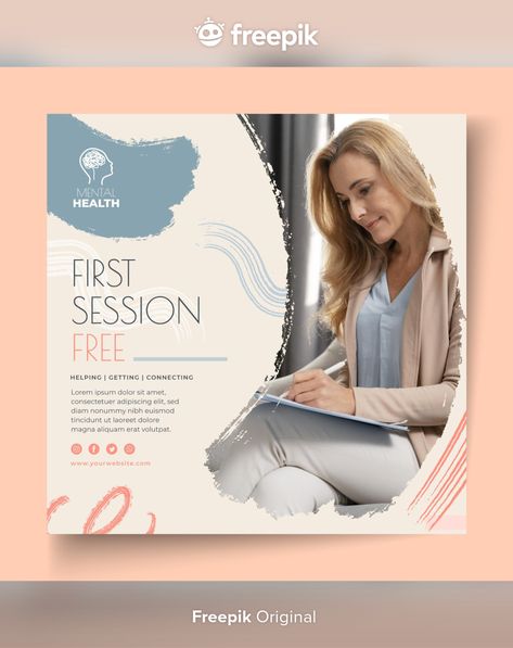 Advertising Campaign Design, Shop Name Ideas, Therapy Website, Beautiful Logos Design, Counseling Psychology, Holistic Therapies, Business Flyer Templates, Hypnotherapy, Printing Business