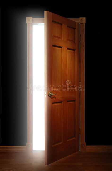 Door of Opportunity. Door opening with bright light illuminating a dark space , #SPONSORED, #opening, #bright, #Door, #Opportunity, #dark #ad Open Door Painting, Open Door Aesthetic, Open Door Drawing, Door Slightly Open, Door Portal, Door Reference, Bright Door, Opened Door, James Aesthetic