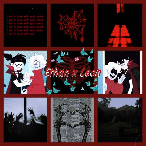 Spooky month Spooky Month Aesthetic, Ethan X Leon, Leon Aesthetic, Month Aesthetic, Spoky Month, Aphmau Characters, Yes Or No Questions, Aesthetic Stuff, Am In Love