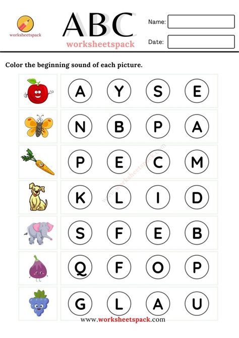 Kindergarten worksheets free PDF. Worksheet For Nursery Class, Lkg Worksheets, Abc Preschool, Free Printable Alphabet Worksheets, Preschool Phonics, Letter Recognition Worksheets, Phonics Worksheets Free, Beginning Sounds Worksheets, Holiday Homework