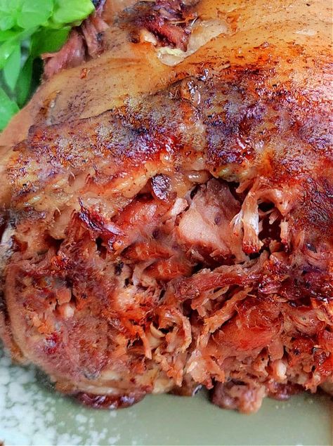 Pork Shanks Recipe Ovens, Pork Shanks Recipe, Smoked Pork Roast, Dahi Aloo, Pork Shank, Ham Shank, Pork Roast In Oven, Honey And Soy Sauce, Instant Pot Pork