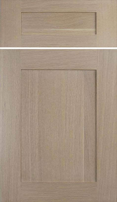 Shaker Cabinet Door Styles, White Oak Kitchen Cabinets, Hickory Kitchen Cabinets, Galley Kitchen Layout, Kitchen Cabinet Door Styles, White Oak Kitchen, Flat Panel Doors, Cabinet Door Style, Shaker Door Styles