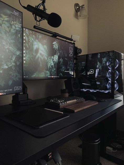 Small Room Setup, Dual Monitor Setup, Gaming Desk Setup, Dorm Room Bedding, Computer Desk Setup, Gamer Setup, Streaming Setup, Home Studio Setup, Pc Gaming Setup