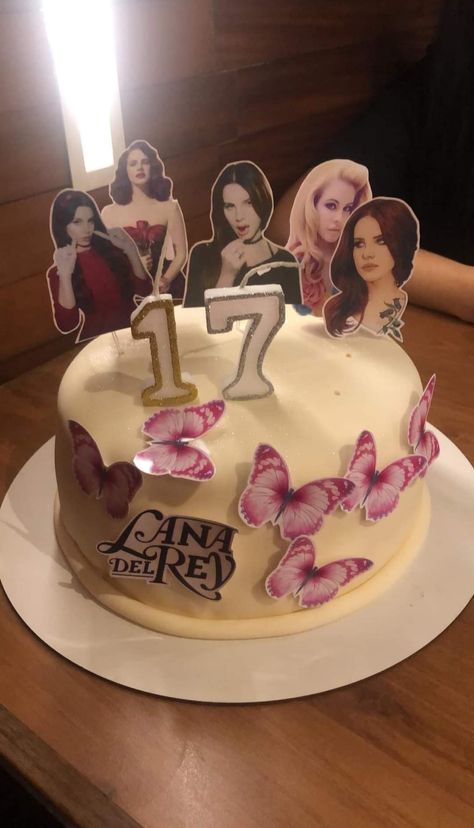 #lana Lana Del Cake, Lana Del Ray Birthday Cake, Lana Themed Party, Lana Del Rey Birthday Theme, Lana Del Rey Birthday Cake, Lana Del Rey Cake, 18th Birthday Party Themes, Seventeenth Birthday, 13 Birthday Cake