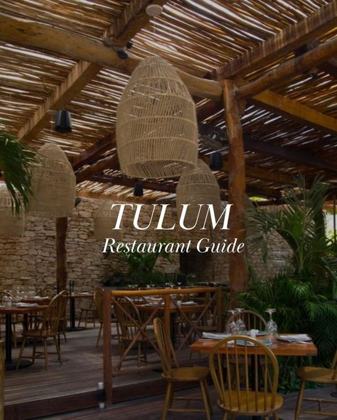 boheimian restaurant in Tulum with lots of wood Tulum Food, Restaurants In Tulum, Istanbul Restaurants, Tulum Restaurants, Istanbul Guide, Caribbean Restaurant, Tulum Travel, Travel Istanbul, Seven Hills