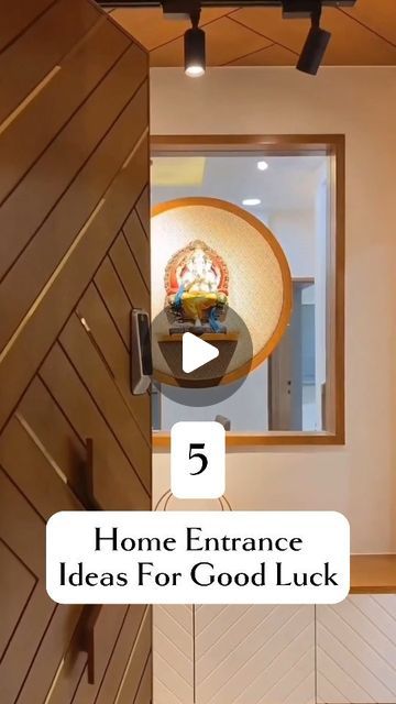 IRENIC ARCHITECTS & INTERIORS on Instagram: "✨ Step into good luck and positive vibes! ✨ 

Your home entrance sets the tone for the energy within, so why not make it a space that welcomes luck and prosperity? 🏡

[best interior designer, best architecture In Thane,Mumbai,bungalow interior designer,commercial architect firm,bedroom interior designer,home interior, Home decor ideas,home design ideas,home ideas, designers, India]
.
.
.
 #interiordesign #design #homedecor #interiors #homedesign #art #interiordesigner #interiordecor #interiorstyling #designer #inspiration #instagood #thanetinterior #mumbaiinteriordesigne #entracedecor #irenic #reelindia #reelsinstagram😍 #viral #trending" Main Door Side Wall Design, Enterence Foyer Design, Entrance Foyer Design Indian, Foyer Ideas Entryway Indian Modern, House Entrance Ideas Indian, Mumbai Bungalow, Entrance Foyer Design Entryway, Indian Entryway Decor, Home Entrance Decor Indian