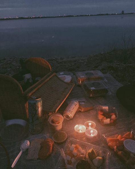 Late Night Picnic Aesthetic, Candle Lit Picnic Night, Halloween Picnic Aesthetic, Dark Picnic Aesthetic, Summerween Picnic, Night Picnic Aesthetic, Stargazing Picnic, Skylar Aesthetic, Witchy Picnic