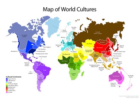 Map of World Cultures on Behance Classroom Drawing, World History Map, World Geography Map, West Map, Different Cultures Around The World, Map Of World, World Map With Countries, Space Map, Interesting Maps