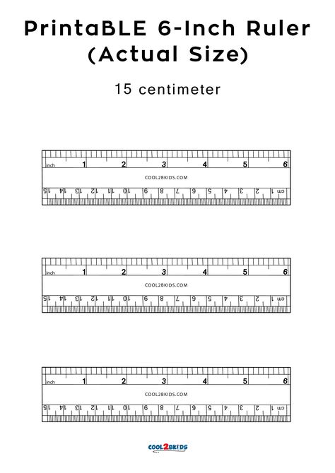 Printable 6-Inch Ruler - Actual Size | Cool2bKids Centimeter Ruler, Printable Ruler, Mm Ruler, Ruler Measurements, Word Search Printables, Math Measurement, Inch Ruler, Fractions Worksheets, Birthday Wishes Messages