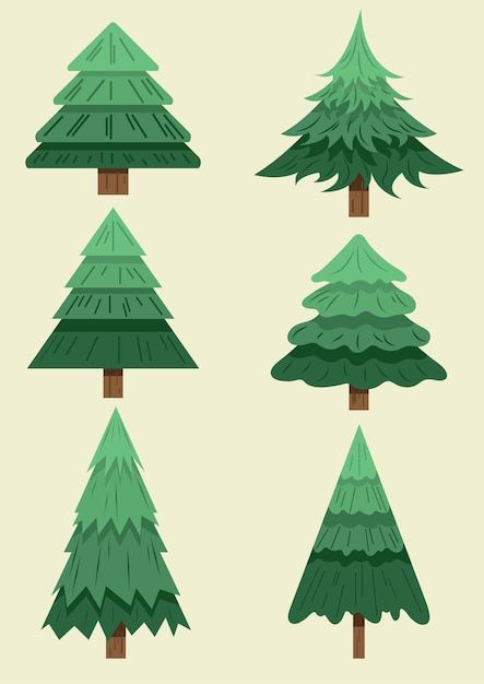 Pine Tree Illustration Vector, Pine Tree Vector Illustration, Winter Tree Illustration, Tree Illustration Simple, Pine Illustration, Freepik Illustration, Pine Tree Illustration, Mountain Cookies, Nature Documentary