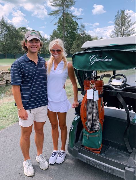 Haley Bookholdt, Golf Costumes, Couples Golfing, Golfing Outfits, Pub Golf, Golf Fits, Cute Golf Outfit, Golf Inspiration, Masters Golf