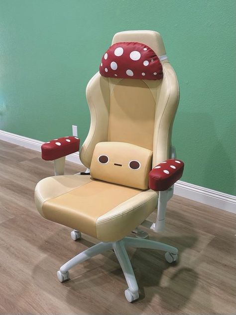 alyssa on X: "made a mushroom gaming chair 🍄 https://t.co/Hd9di1uJ4Q" / X Diy Moss, Gamer Room Decor, Cute Furniture, Gaming Room Setup, Cute Bedroom Decor, Cute Room Ideas, Cozy Room Decor, Gamer Room, Game Room Design