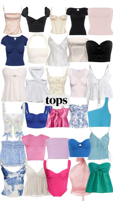 Tops Collage, Outfit Ideas Italy, Ocean Girl Outfits, Summer Trends Outfits, Preppy Summer Outfits, Stockholm Fashion, 2000s Fashion Outfits, Indian Designer Outfits, Simple Trendy Outfits