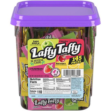 Laffy Taffy Assorted Flavors (49.3 oz.) - Sam's Club Laffy Taffy Candy, Bulk Shopping, Individually Wrapped Candy, Taffy Candy, Banana Bars, Cherry Apple, Laffy Taffy, Cherry Candy, Chewy Candy