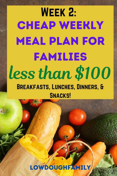 This budget grocery list is perfect for a family that wants to eat healthy but cheap for under $100 a week! Grocery List broken down by section included. Cheap Weekly Meal Plan, Budget Healthy Grocery List, Family Grocery List, Affordable Meal Plans, Budget Grocery List, Cheap Meals For Two, Budget Grocery, Cheap Grocery List, Meal Planning Board