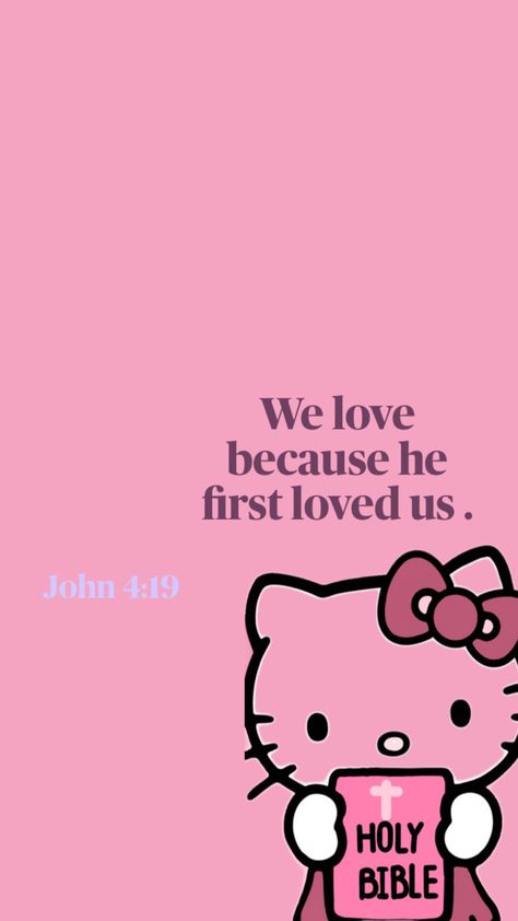 #christian #wallpaper #Jesus #god #hellokitty Happy Bible Quotes, Christian Song Quotes, Bible Quotes Background, Motivational Bible Verses, Christian Quotes Wallpaper, Christian Jokes, I Love You God, Christian Quotes God, Christian Images