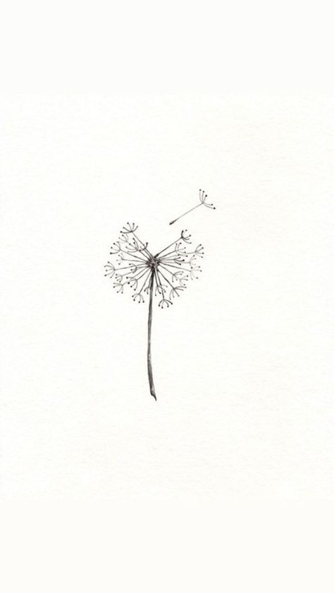 Dandelion Tattoo Design, Sunset Tattoos, Boho Tattoos, Dandelion Tattoo, Small Pretty Tattoos, Cute Small Tattoos, Small Tattoos For Guys, Line Art Tattoos, Dainty Tattoos