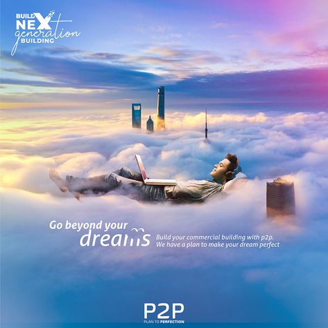 Social Media Campaign for P2P, Next Gen Building on Behance Instagram Ads Ideas, Travel Advertising Design, Social Media Campaign Design, Brochure Design Creative, Real Estate Marketing Design, Poster Design Layout, Social Media Branding Design, Travel Advertising, Travel Poster Design