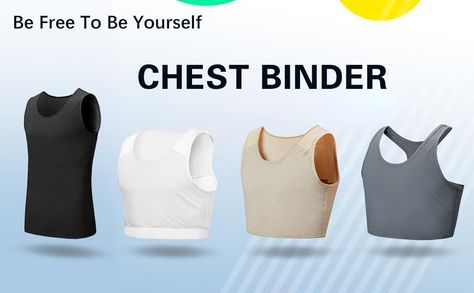 Idtswch Chest Binder for Transgender FTM Binder Compression Tomboy Trans Bandage Bra Cosplay Underwear, Gray, 3X-Large : Amazon.ca: Clothing, Shoes & Accessories Bra For Tomboy, Binder Clothing, Chest Binder Sewing Pattern, Chest Binder Aesthetic, Binders Ftm, Trans Outfits Ftm, Trans Ftm Outfits, Trans Binder, Nonbinary Tips