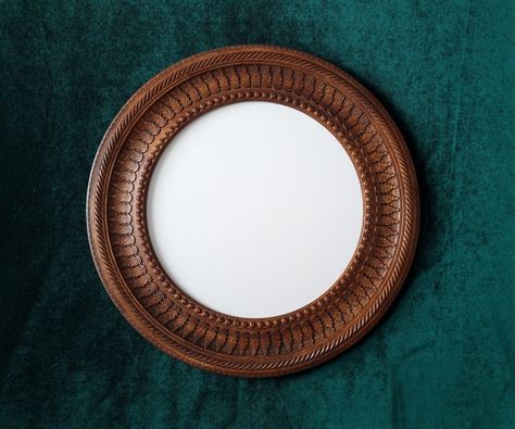 Round frame wooden round frame round picture frame round | Etsy Round Picture Frames, Mirror Round, Wooden Painting, Framed Embroidery, Hand Embroidery Projects, Round Frames, Circle Frames, Wooden Cross, Picture Frame Display