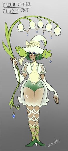 Lily Of The Valley Inspired Outfit, Flower Fairy Character Design, Lilly Of The Valley Dress, Lily Of The Valley Outfit, Fairy Outfit Ideas Drawing, Flower Themed Outfits, Flower Outfit Ideas, Fairy Outfit Drawing, Fairy Moodboard