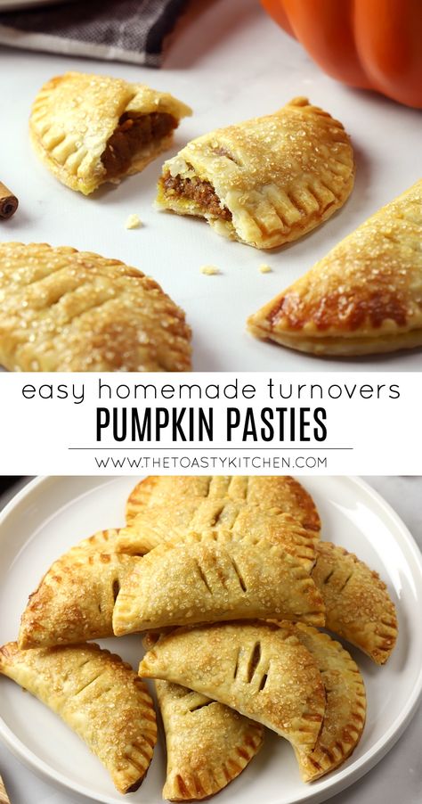 Pumpkin Pasties Recipe, Pumpkin Tarts Recipe Easy, Pumpkin Pasties Harry Potter, Pumpkin Dessert Ideas, Pumpkin Turnovers, Pumpkin Tarts Recipe, Pumpkin Dessert Recipes, Harry Potter Themed Party, Pumpkin Pasties