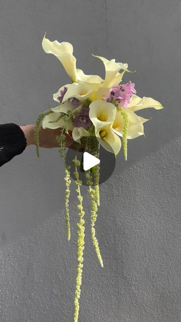 295 likes, 4 comments - soursunflower on December 15, 2023: "Erika’s bouquet- calla lilies, amaranthus and delphinium florets.". Calle Lily Bouquet, Amaranthus Wedding Bouquet, Amaranthus Bouquet, Calla Lillies Wedding, Calla Bouquet, Calla Lily Wedding Bouquet, Lily Wedding Bouquet, Dream Garden Wedding, Calla Lily Bridal Bouquet