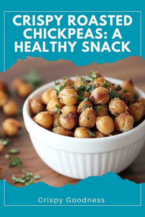 🥙 Crispy Chickpeas – These crispy roasted chickpea recipes are the perfect healthy snack! Full of flavor and super easy to make. 🌿 #RoastedChickpeas #HealthySnacks #CrispyGoodness #PlantBasedEating Roasted Chick Peas Recipes Healthy, Chic Peas Recipes Snacks, Chick Peas Roasted, Chickpea Snack Recipes, Healthy Snacks Salty, Roasted Chickpea Recipes, Roasted Chickpeas Recipe, Crispy Roasted Chickpeas, Chickpeas Roasted