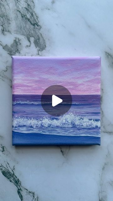 Artsy Esme ♡ on Instagram: "pastel seascape 💗🐚🌊☁️  • lil painting from a while back💕 • #art #painting #seascape #artreels #reels" Acrylic Painting Seascape, Seascape Paintings Acrylic, Pastel Seascape, Paintings Acrylic, Acrylic Painting Tutorials, Back Art, Seascape Paintings, Painting Tutorial, Acrylic Painting