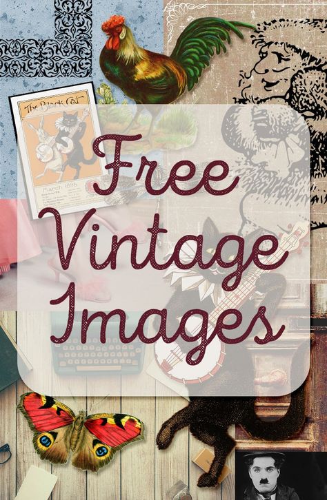 Free list of commercial use vintage images courtesy of hgdesigns.co Graphic Images Pictures, Free Vintage Clip Art, Copy Right Free Images, Free Images No Copyright, Free Use Images, Book Texture, Copyright Free Images, Free Collage, Printable Collage Sheet