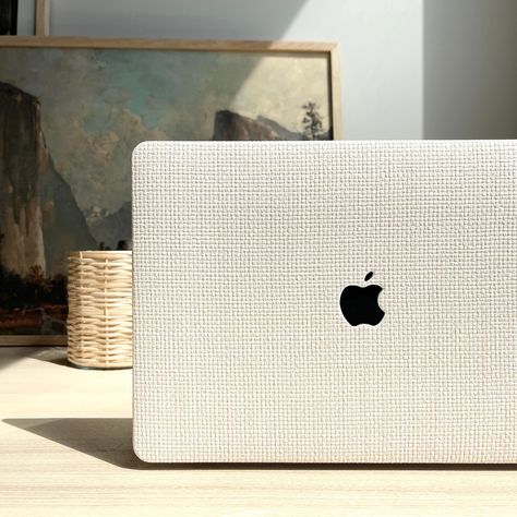 Chic, simple, and highly protective, our Woven MacBook Cases are constructed from a dense polycarbonate for maximum durability, and wrapped in a premium leatherette material for a luxurious look and feel. Protection: 360 degree outer protection with access to all device ports. Vented base to maintain optimal device cooling. Quality: Crafted from durable rubberized plastic for maximum protection from drops, bumps, scratches and scrapes.  Design: Two-piece design that snaps on and off your MacBook. Apple cut out allows logo to shine through. Design does not interfere with device opening/closing. *Texture is on the top, the bottom has a matte transparent finish. Matching Iphone Case, Leather Macbook Case, Apple Cut, Macbook Air 13 Inch, Macbook Air 15, Macbook Skin, Keyboard Cover, Apple Logo, Computer Case