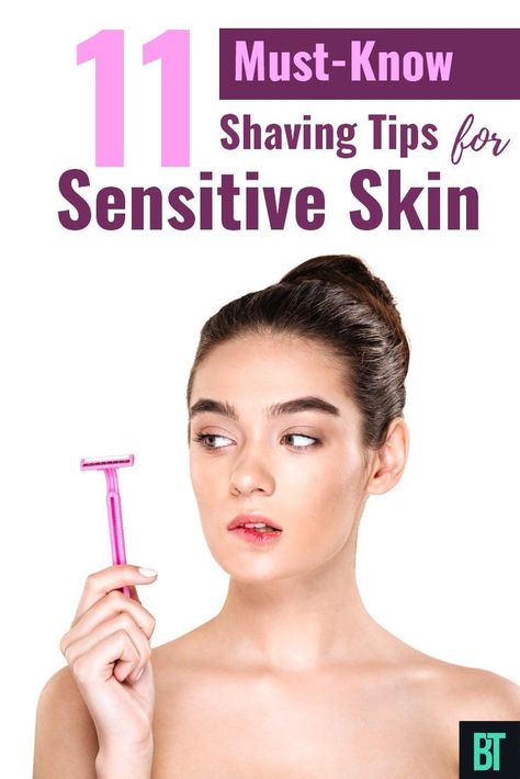 How to shave with sensitive skin. 11 must-know skin care tips for women and men. Shaving Legs Tips, Tips For Sensitive Skin, Body Care Recipes, Homemade Body Care, Shaving Tips, Diy Lotion, Face Mask Recipe, Exfoliating Cleanser, Best Beauty Tips