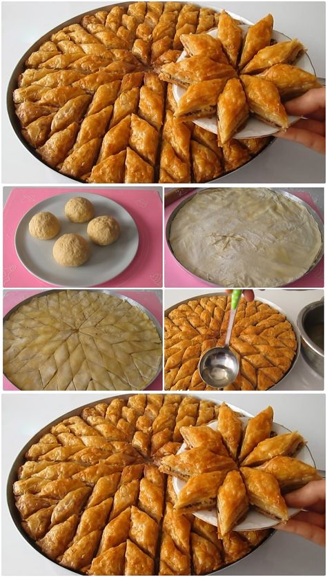 Baklava Dessert, Turkish Desserts, Cookout Food, Baklava, Cake Recipes, Gluten Free, Yummy Food, Pasta, Dessert