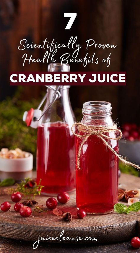 Fresh Cranberry Juice Recipe, Benefits Of Cranberry Juice, Benefits Of Cranberries, Cranberry Juice Benefits, Drinks With Cranberry Juice, Unclog Arteries, Cranberry Benefits, Juice Benefits, Cranberry Juice Cocktail