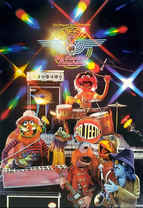 Muppets Band, Muppets Poster, Animal Muppets, Vintage Muppets, The Electric Mayhem, Simon Phillips, Dr Teeth, Electric Mayhem, Childhood Bedroom