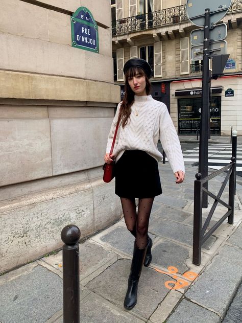 French Girl Aesthetic Outfit, French Hat Outfit, French Girl Fall Style, French Fall Outfits, French Fall Fashion, French Inspired Outfits, French Girl Outfits, French Style Outfits, Girl Fall Outfits