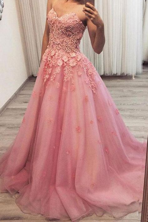 Dress For Teens, Ball Gown Prom Dresses, Gown Prom Dresses, Prom 2022, Quinceanera Dresses Pink, Pink Evening Dress, Pink Prom Dress, Quinceanera Dress, Senior Prom