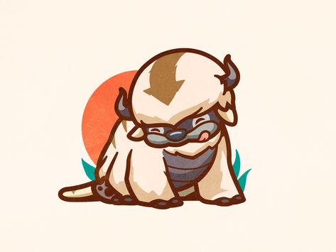 Appa by Carlos Puentes | cpuentesdesign Appa Avatar, Avatar Tattoo, Widget Ideas, Avatar Cartoon, The Legend Of Korra, Avatar The Last Airbender Art, Team Avatar, Avatar Airbender, Avatar Aang