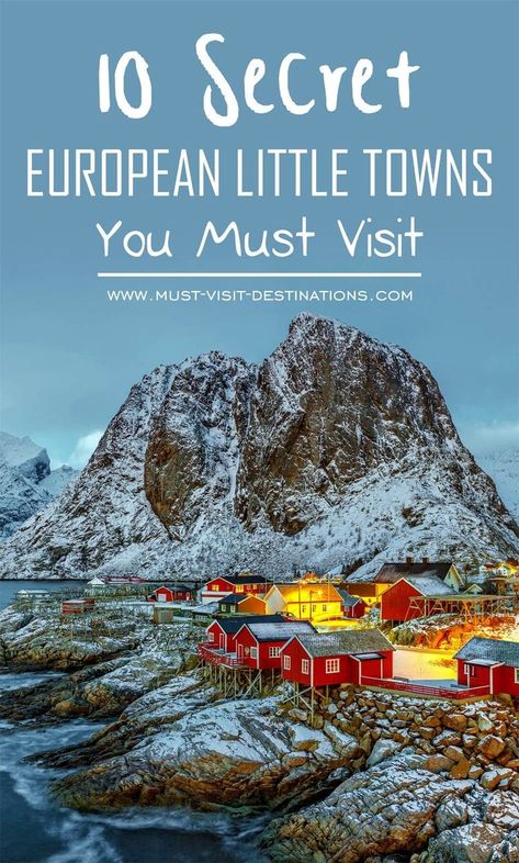 10 Secret European Little Towns You Must Visit #travel #europe| I would love visiting smaller towns because they're more intimate Backpacking Europe, Voyage Europe, European Vacation, Europe Travel Tips, Future Travel, Travel Europe, Romantic Travel, European Travel, International Travel