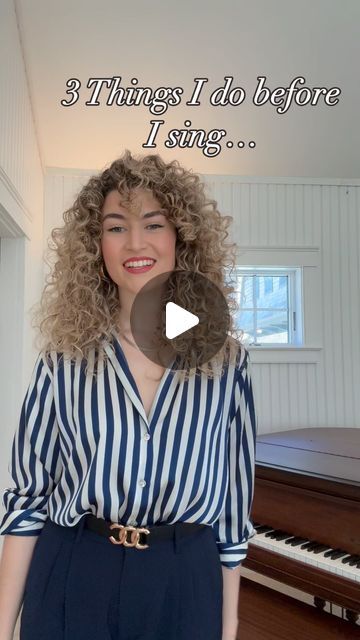 66K views · 7.1K likes | Addie Peretti on Instagram: "I always start with these 3 exercises before I ever sing a note! These are just a few of the things you can do to warm up and train your body for singing that DON’T even involve actually singing. There’s so much more that goes into singing than just the “sound” that we make. These 3 exercises are a good place to start.  Happy singing!   #singing #exercises #vocaltraining #voiceteacher #voiceteachersofinstagram #voicelessons #breathwork #warmups" Songs To Practice Singing, How To Learn Singing At Home, Voice Exercises Singing, Vocal Warmups Singing Exercise, Vocal Warmups Singing, Singing Warm Ups, Vocal Warmups, Sight Singing, Singing Exercises